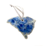 Crystalline Glazed Ceramic South Carolina State Ornament