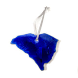 Crystalline Glazed Ceramic South Carolina State Ornament