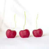 Beeswax Cherry Birthday Candles - 6 pack