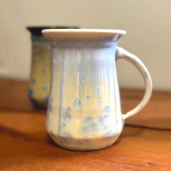Ivory and Light Blue Mug