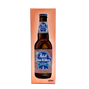 PABST BLUE RIBBON acrylic painting by Beppy Nechtman