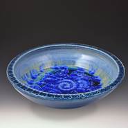 Small Textured Sky Blue Platter
