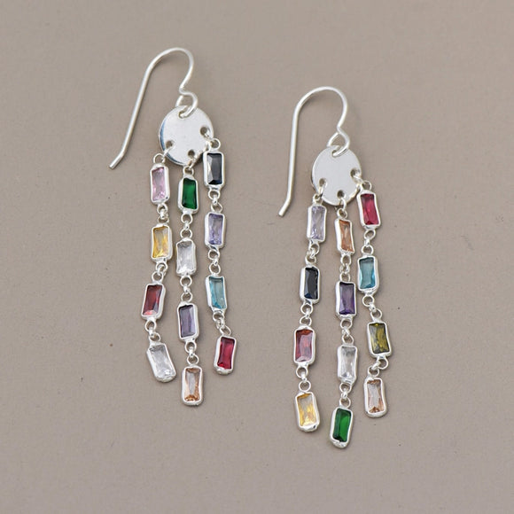 Stained Glass Chandlier Earrings