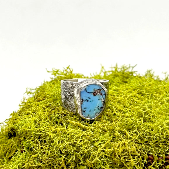 Lavender Turquoise Statement Ring