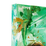 GREEN TRINITY NEST 10x10 acrylic on canvas by Carey Lee Hudson