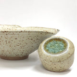 Salterra Dish with Geode Crackle Glass