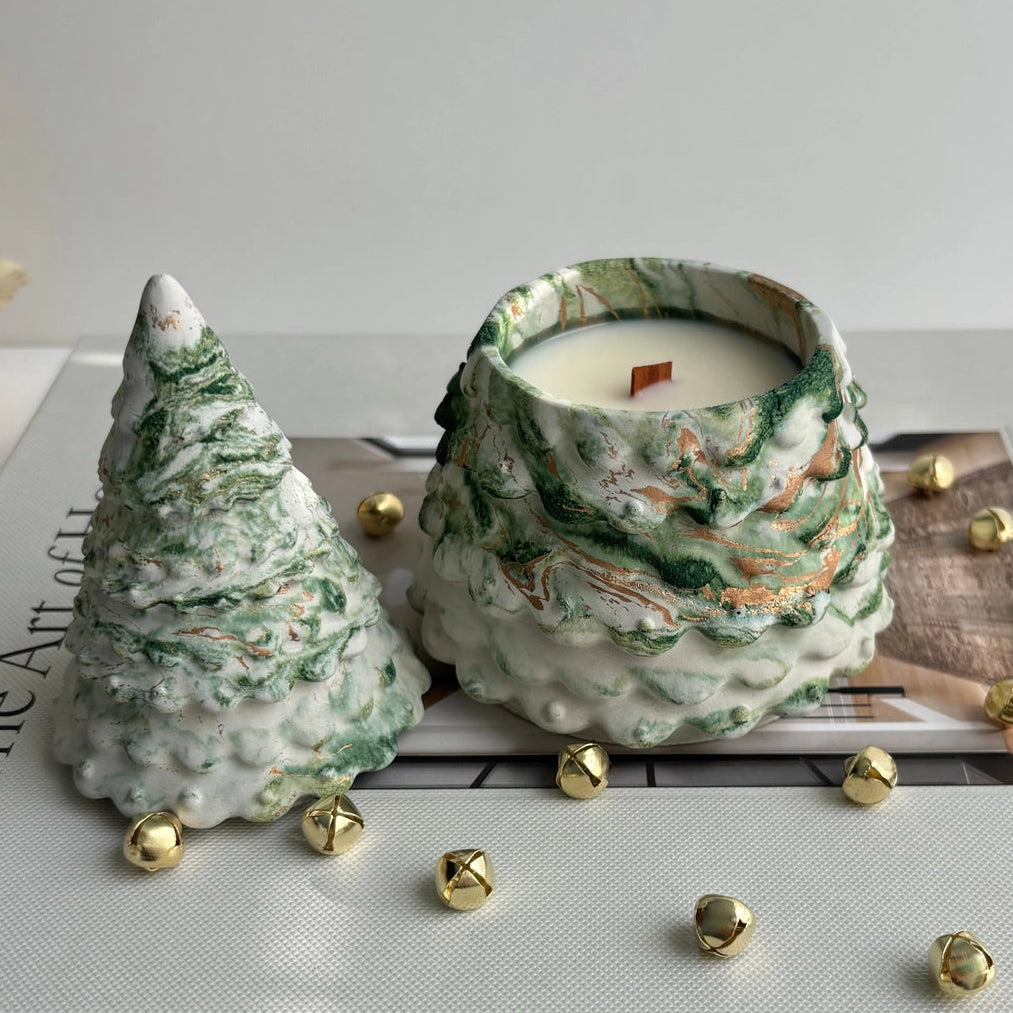 Christmas Tree Candle Pot