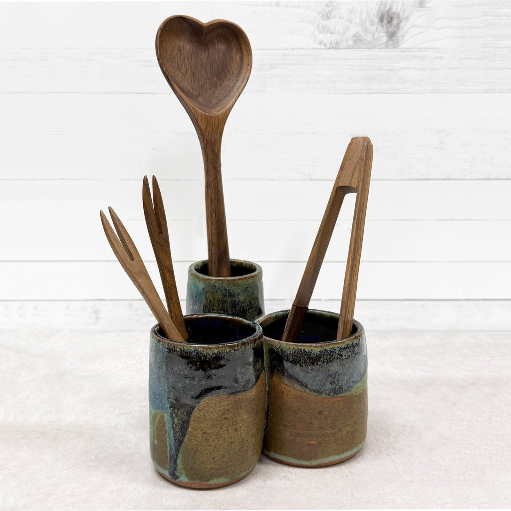 Small 3 Section Utensil Holder