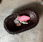 Alligator Inlay Dough Bowl