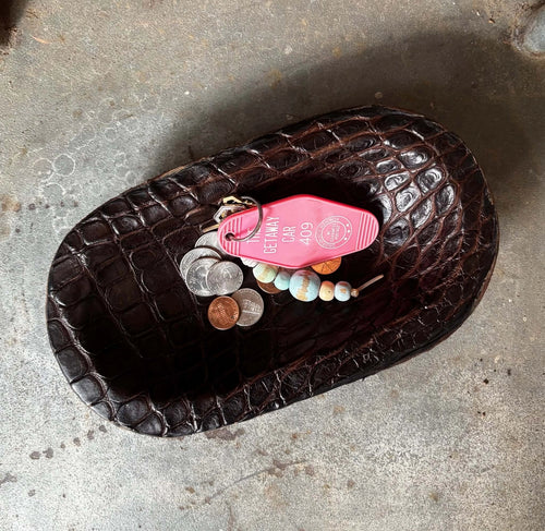 Alligator Inlay Dough Bowl