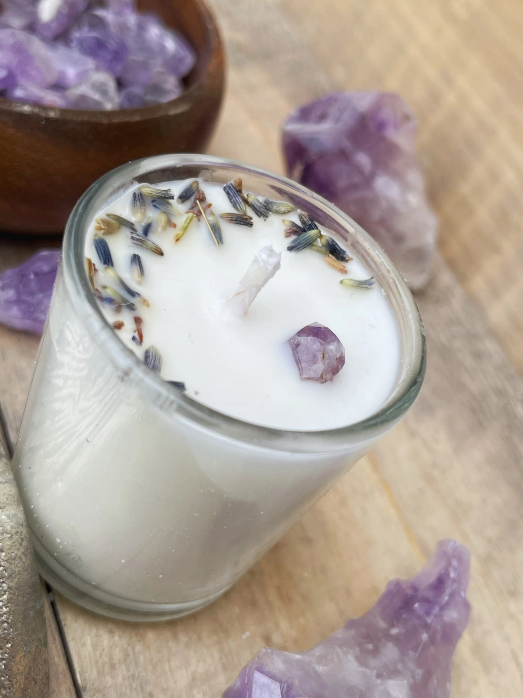 Amethyst & Lavender Votive Candle