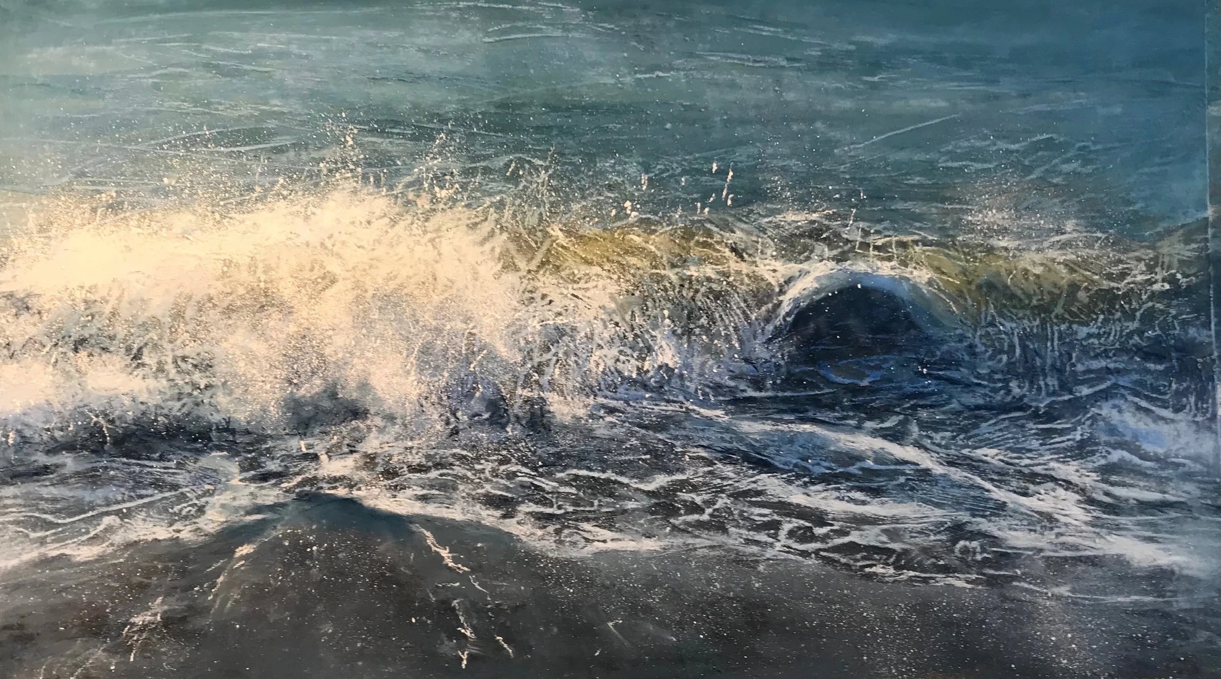 AWASH pastel by Beth Williams