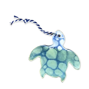 Bubble Glaze Sea Turtle Ornament