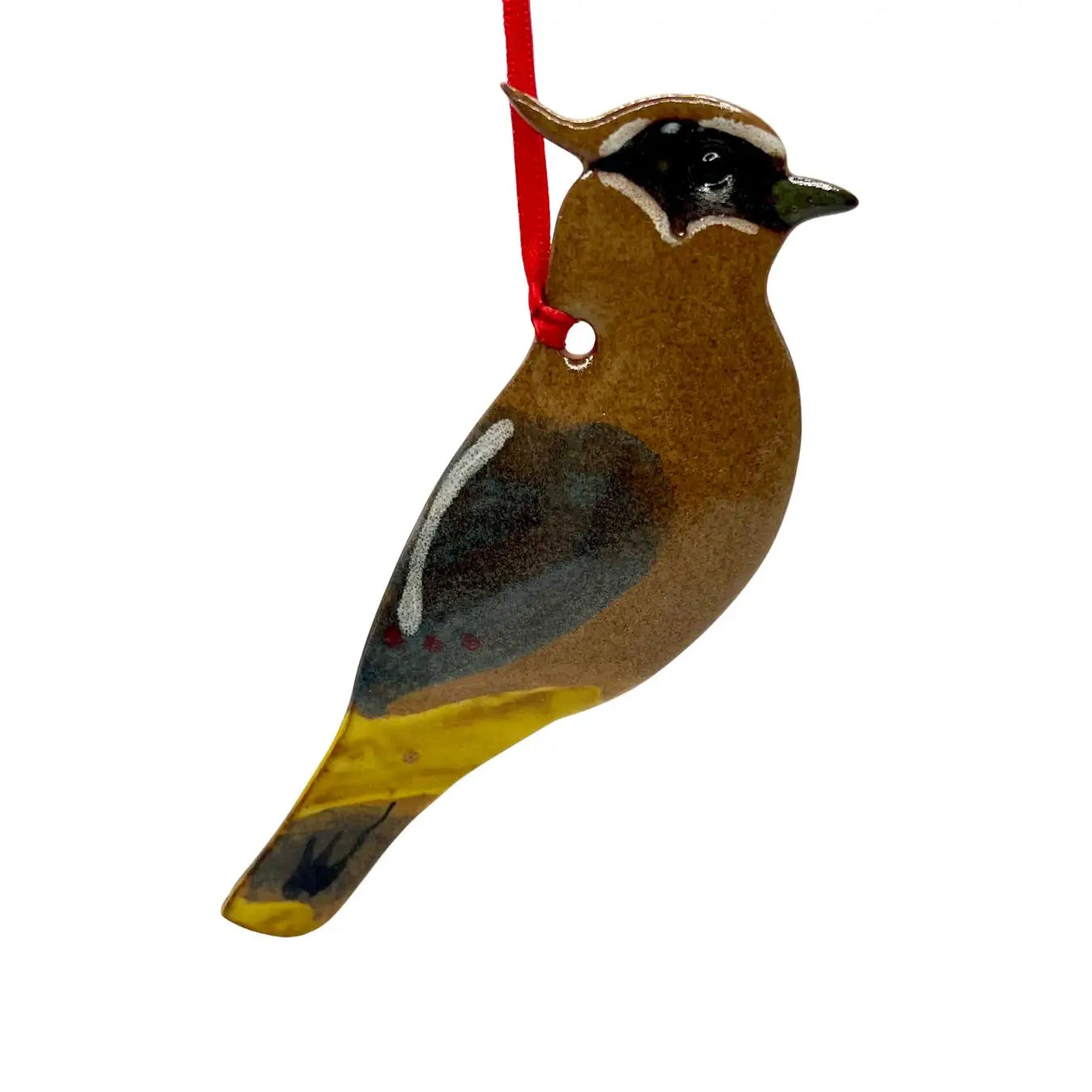 Cedar Waxwing Ornament