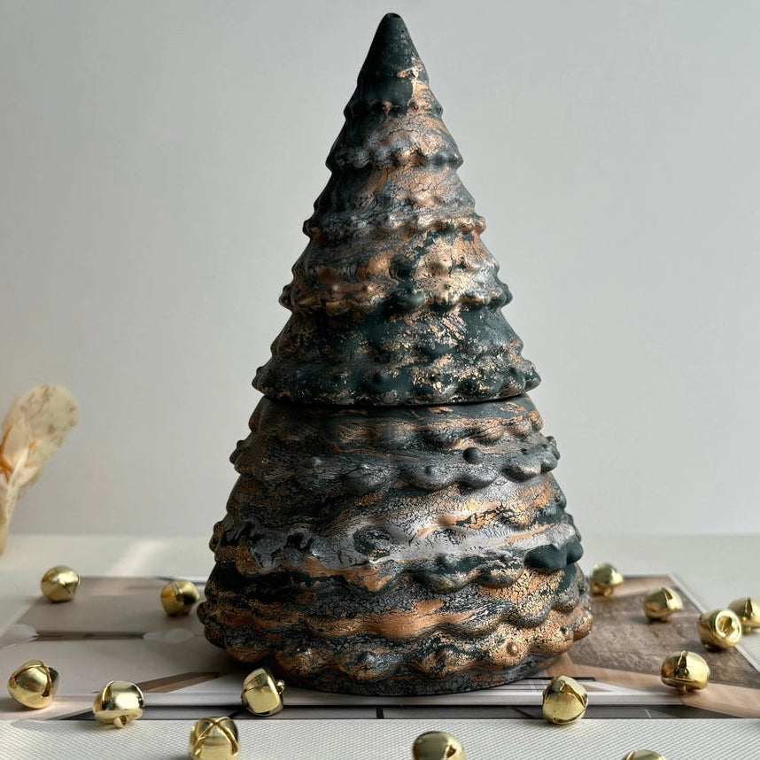 Christmas Tree Candle Pot