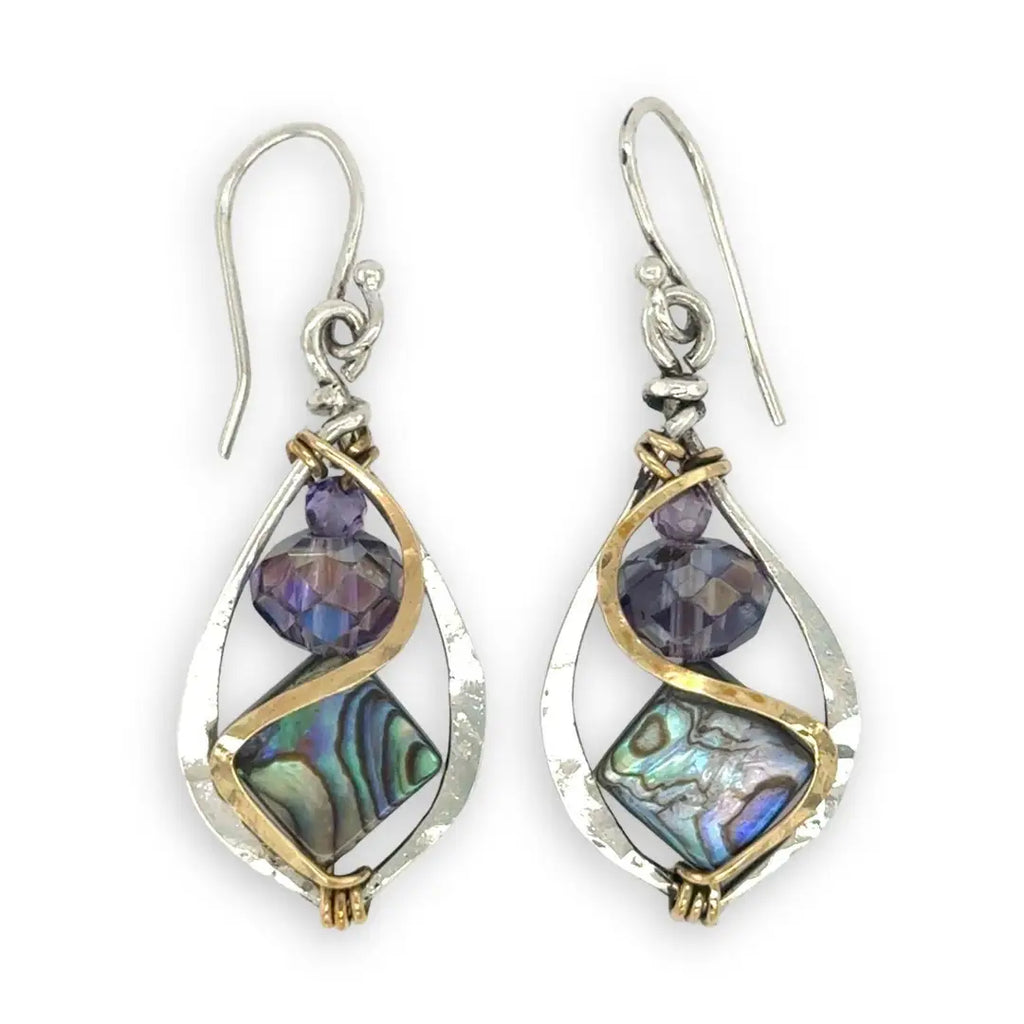 Crescent Abalone Earrings