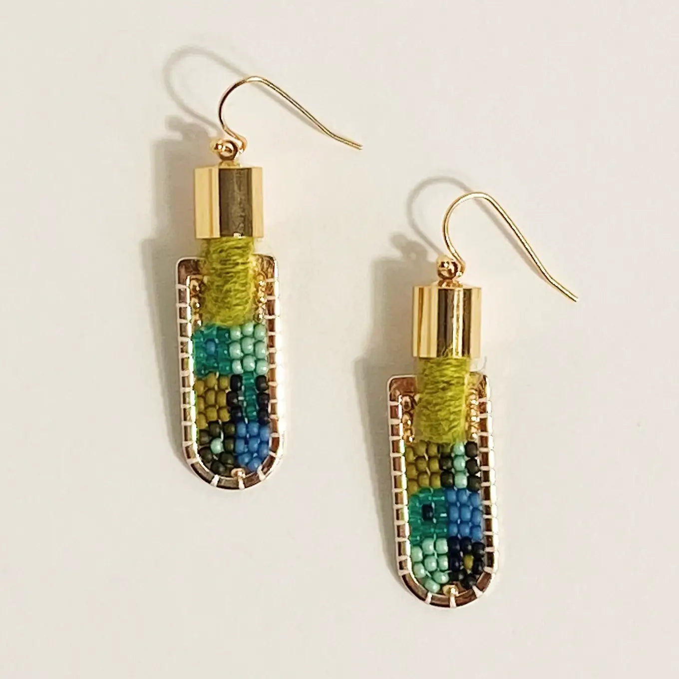 Geometric Patch Earrings