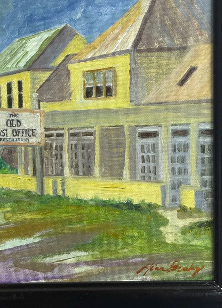OLD POST OFFICE oil painting by Gina Buzby