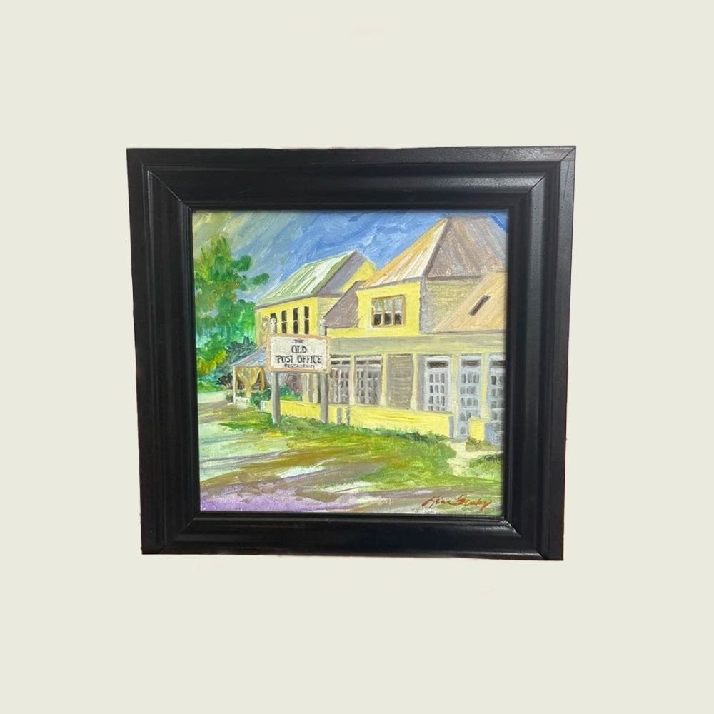 OLD POST OFFICE oil painting by Gina Buzby