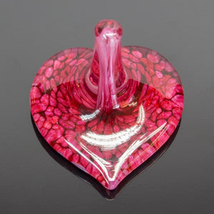 Glass Heart Ring Holder