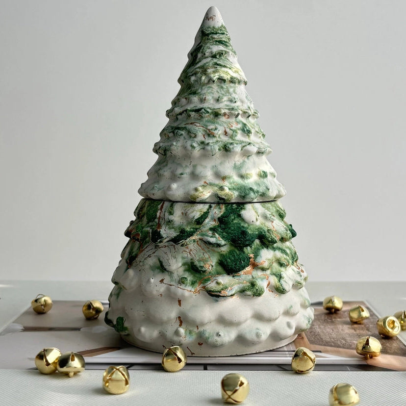 Christmas Tree Candle Pot