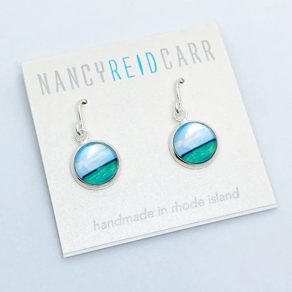 Horizon Watercolor Drop Earrinngs