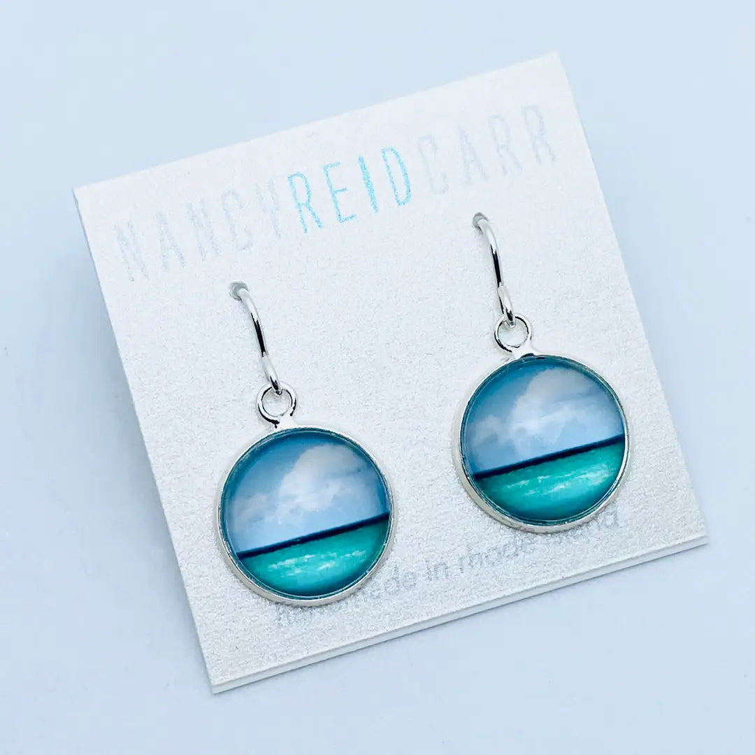 Horizon Watercolor Drop Earrinngs