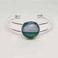 Watercolor Horizon Bangle Cuff Bracelet
