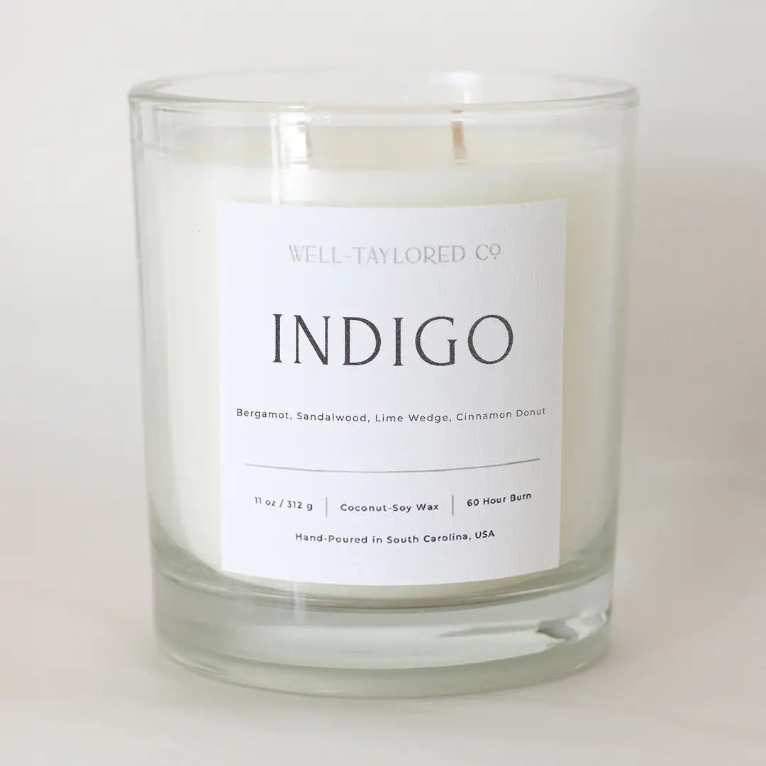 Indigo Coconut Soy Candle