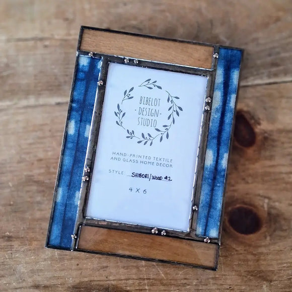 Indigo & Wood Frame