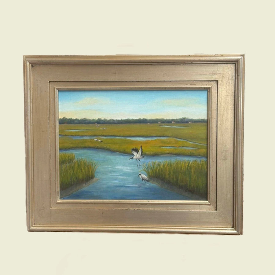 WOODSTORK GATHERING oil painting by Jeny McCullough