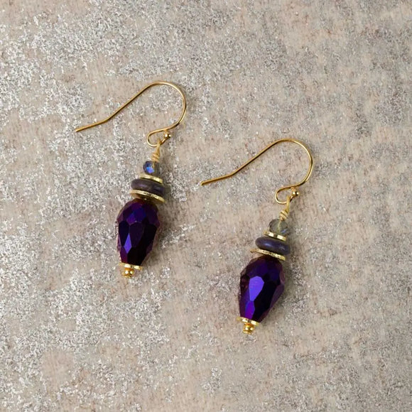 Midnight Crystal Earrings
