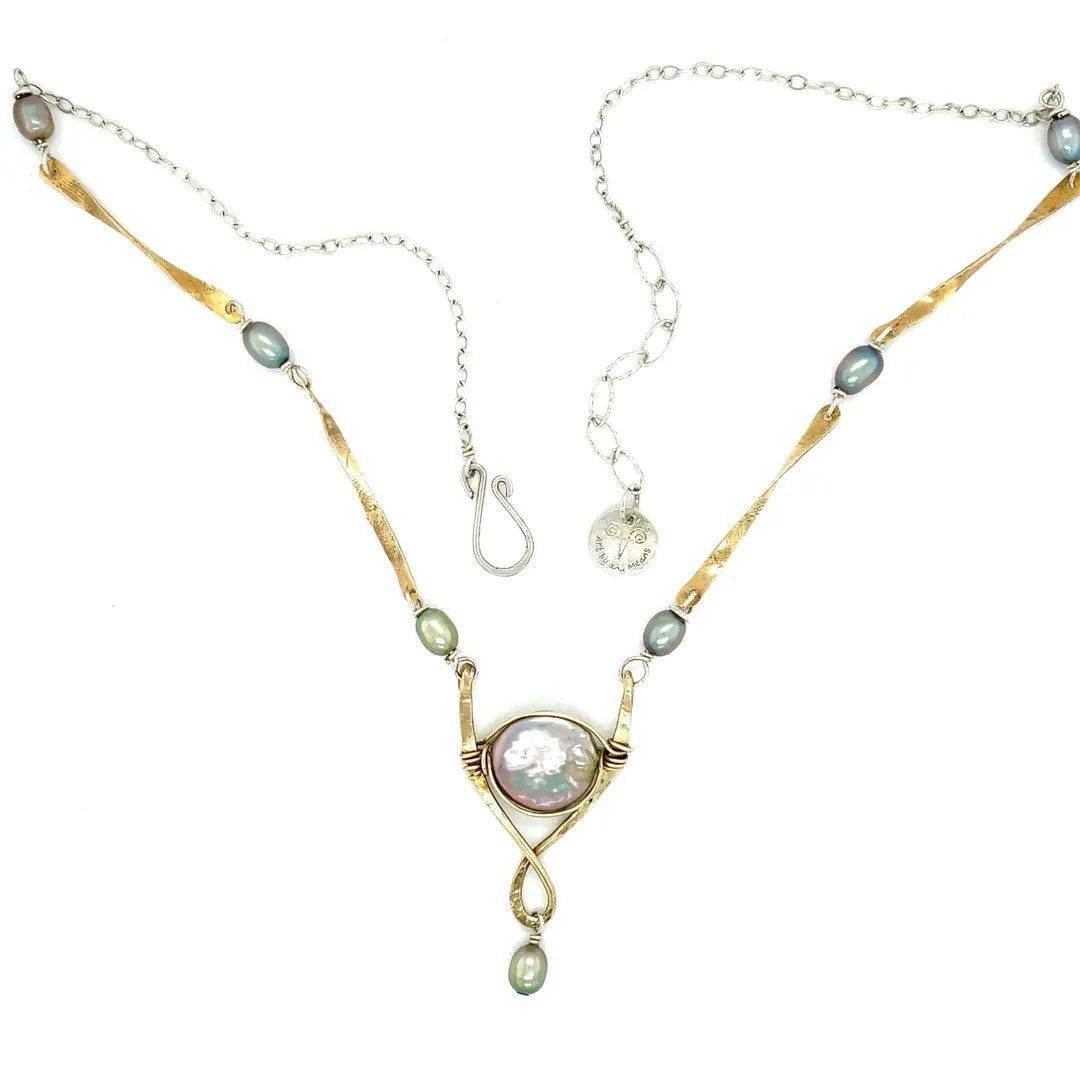 Moon Beam Pearl Necklace
