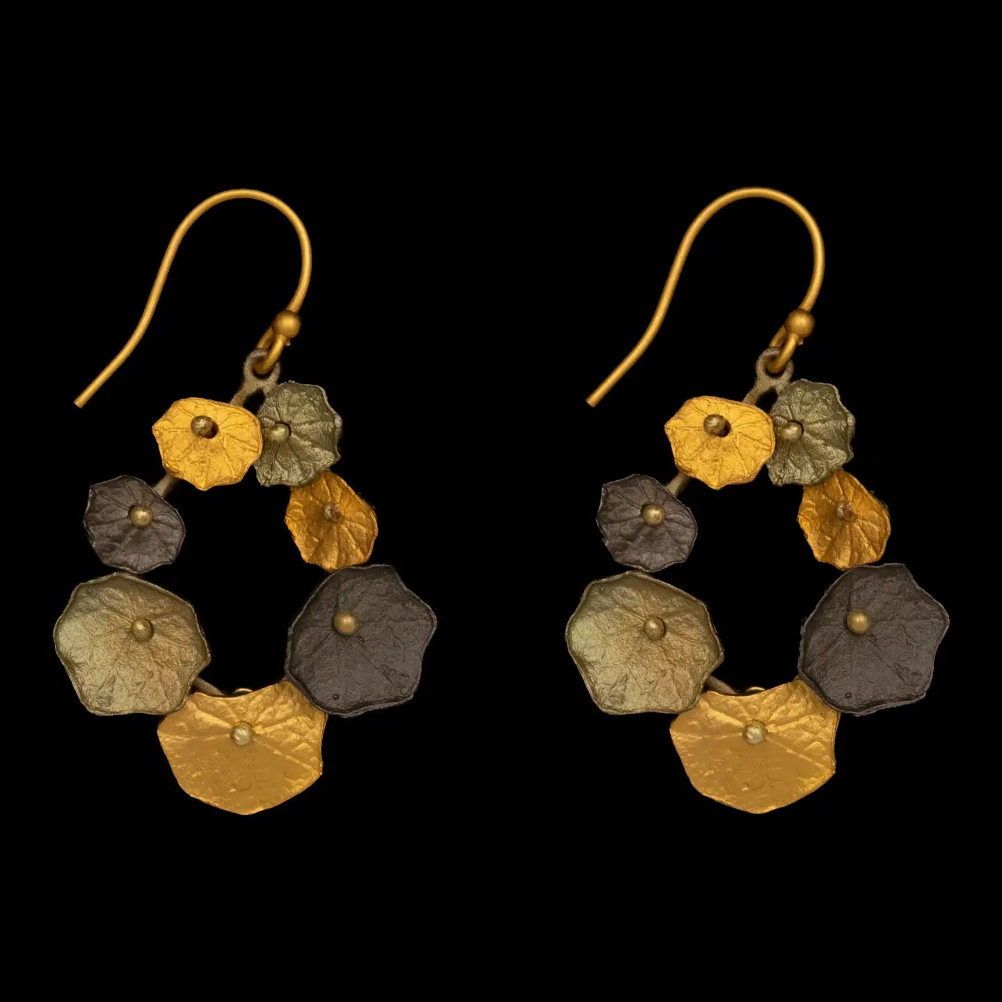 Nasturtium Hoop Earrings