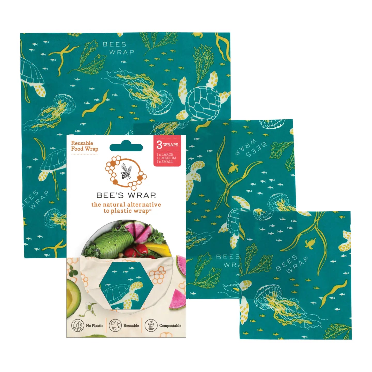 Bee's Wax Food Wraps 3-Pack