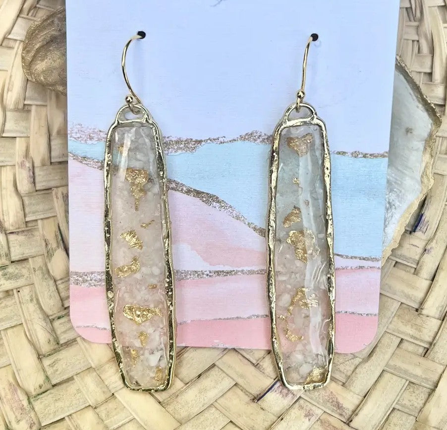Oyster Crush Dangle Earrings