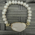 Oyster Shell & Pearls Bracelet