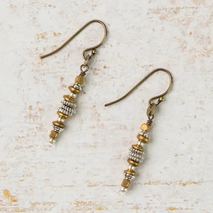 Silver & Gold Mixed Metal Earrings