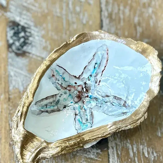 Hand Painted Oyster Shells