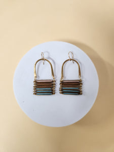 Gold Ladder Earrings