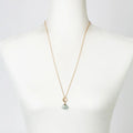 Aquamarine Cluster Necklace