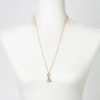 Aquamarine Cluster Necklace