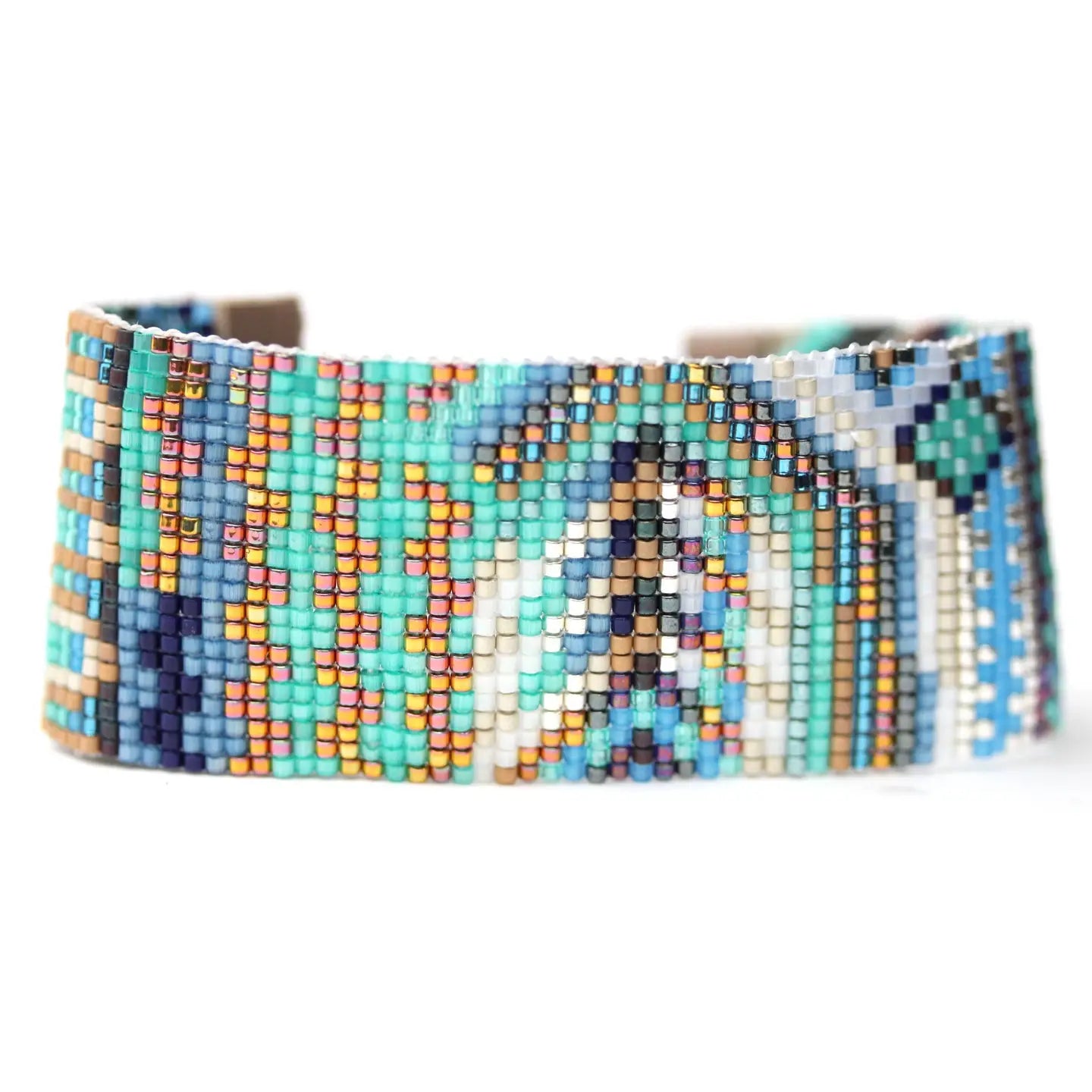 Tropical Aquamarine Cuff Bracelet