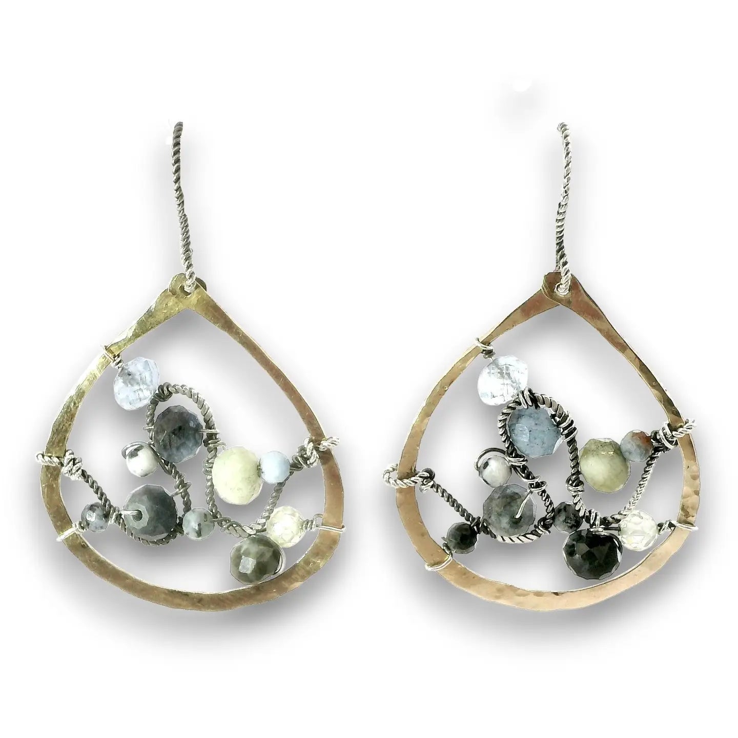 Aquamarine Galaxy Earrings