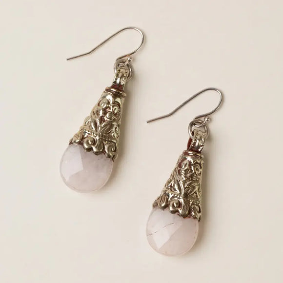 Rose Quartz  Earrings