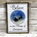 Believe In The Magic Of Christmas Greeting Card/Suncatcher