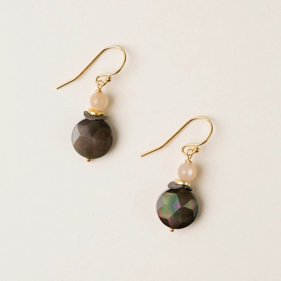 Black Lip Shell Earrings