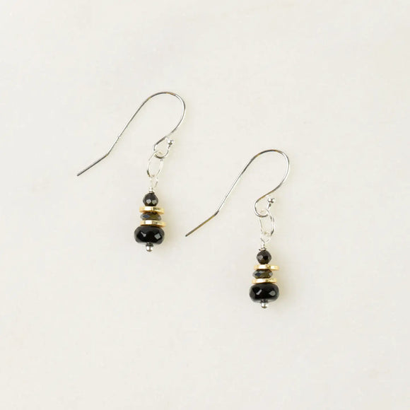 Black Hematite Stacked Earring