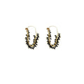 Black Spinel Fringe Earrings