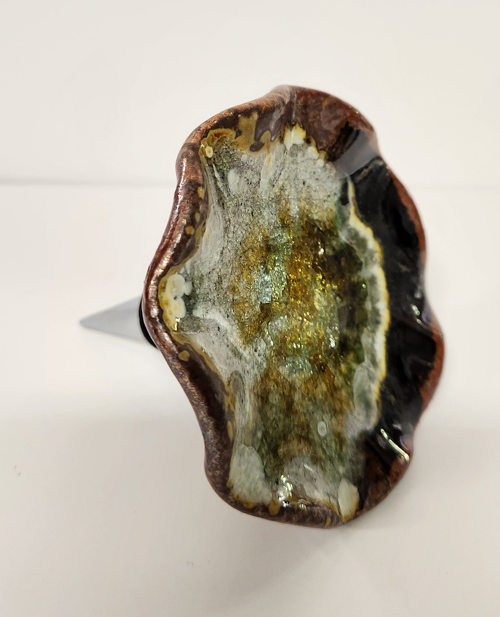 Geode Crackle Wine Bottle Stopper